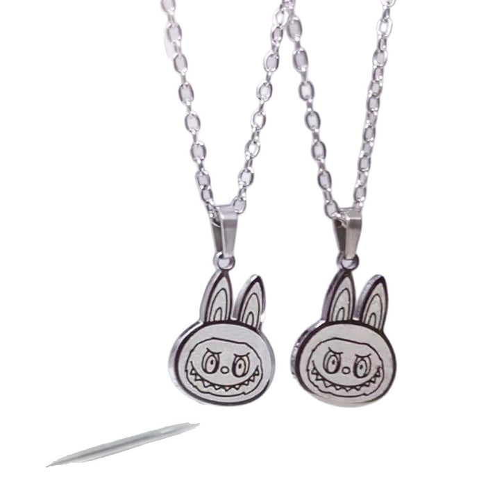 Wholesale Cartoon Versatile Titanium Steel Pendant Necklace
