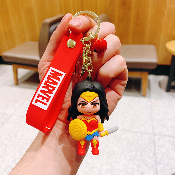 Wholesale Cartoon Silicone Doll Keychain JDC-KC-KuangK039