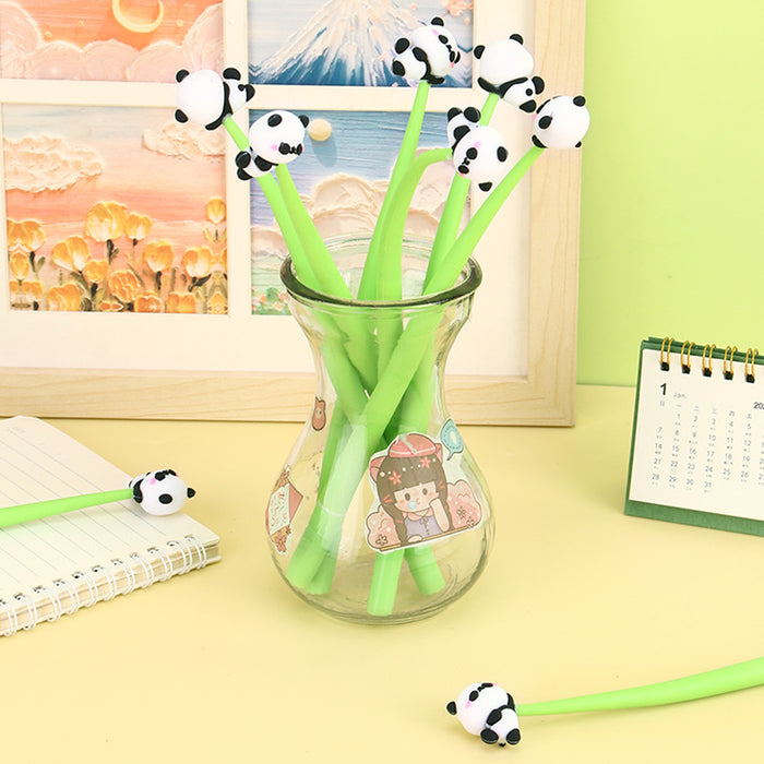 Wholesale Soft Plastic Gel Pens Cute Cartoon Panda Design for Student Everyday Use