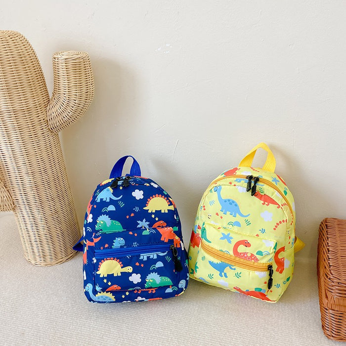 Wholesale New children's backpack with cartoon dinosaur pattern, kindergarten baby backpack