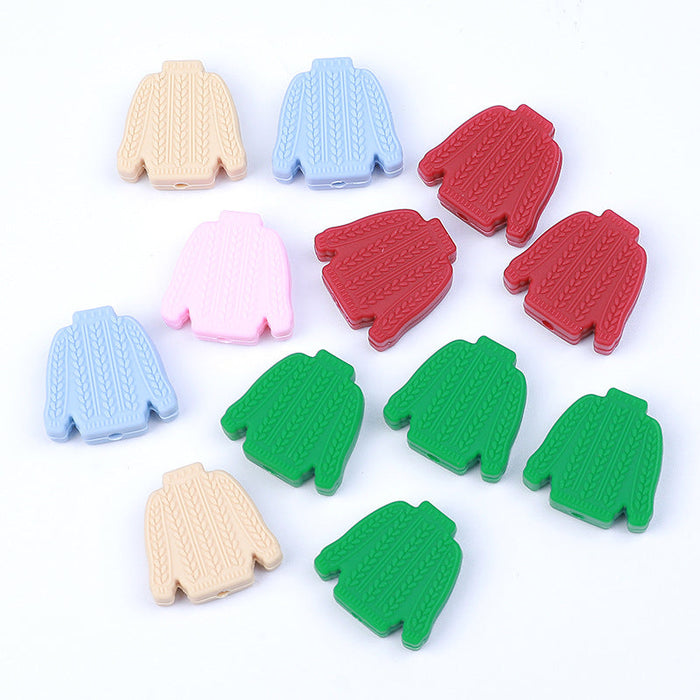 Wholesale 20pcs Cartoon Silicone Sweater Beads JDC-BDS-HeX056