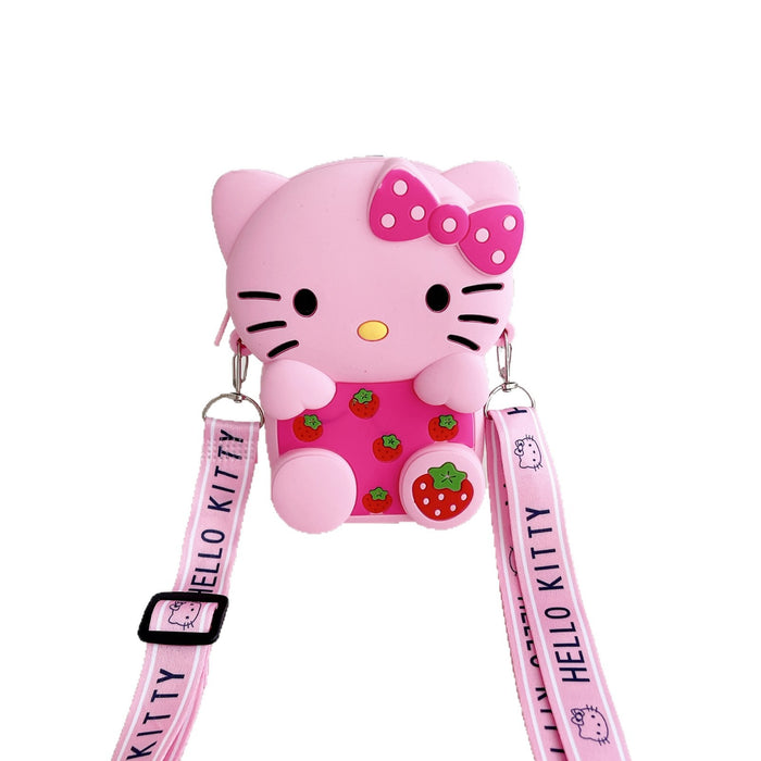 Wholesale Children' s Crossbody Bag Silicone Coin Purse Mini Wallet