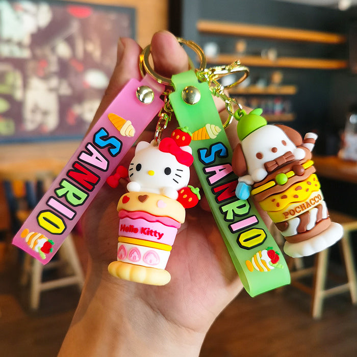 Wholesale Cartoon Ice Cream Key Chain