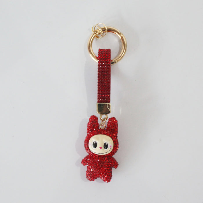 Wholesale Keychain handmade pendant cartoon Rhinestone Keychain