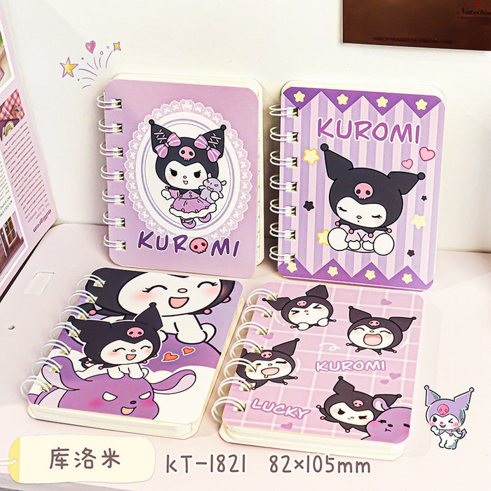 Wholesale 4 Sets of A7 Small Coil Cartoon Paper Notebook JDC-NK-YYC005