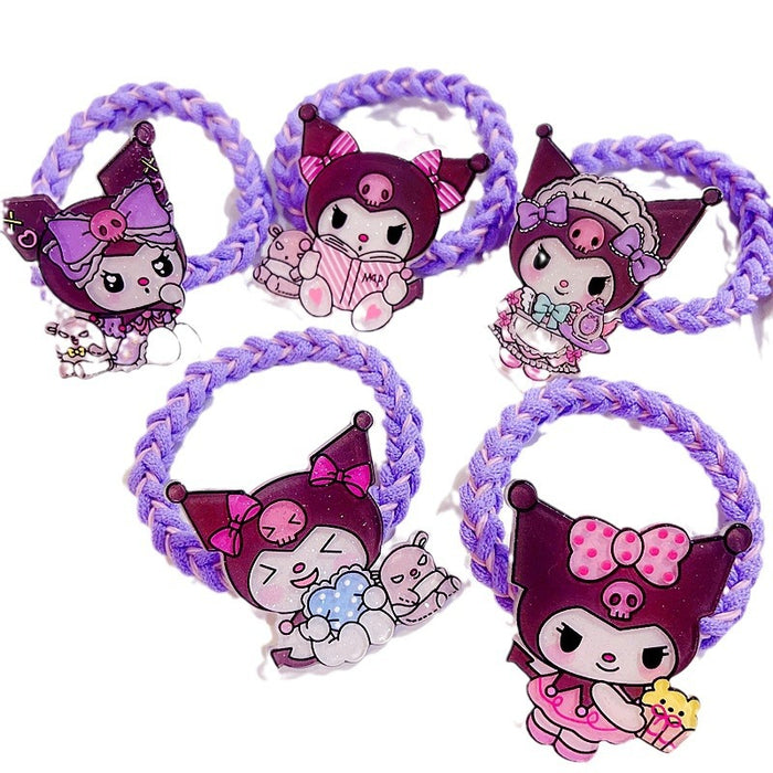Wholesale 10pcs Hairpin Headwear Cute Cartoon Hairpin Children' s Hair Accessories Girls'  Hair Ring Rubber