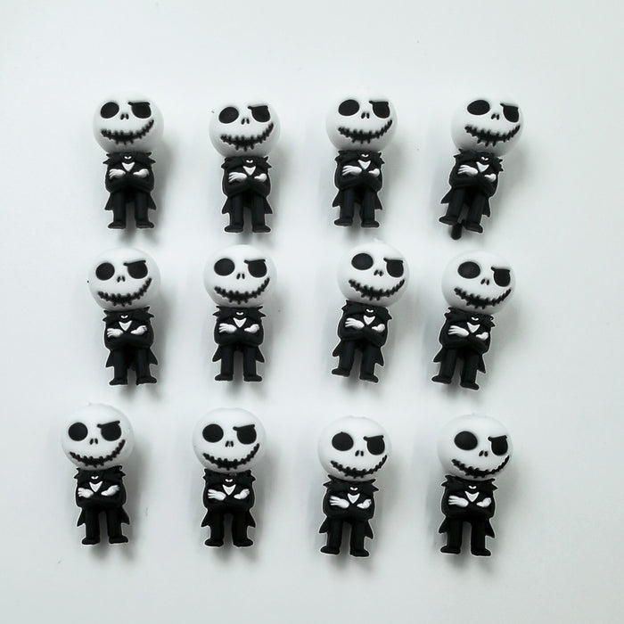 Wholesale 100PCS Halloween Silicone Cartoon 3D Focal Beads JDC-BDS-Nais287