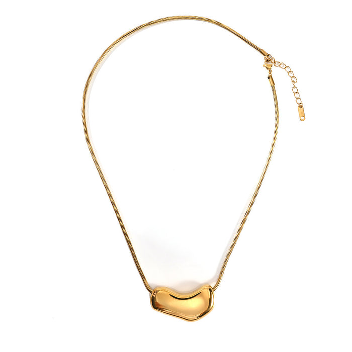 Wholesale Fashionable new personalized irregular high-end stainless steel necklace with color preservation electroplating