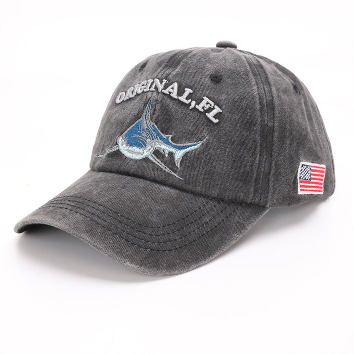 Wholesale Hat women's versatile retro baseball cap men's high-end feel foreign trade washed denim duckbill cap