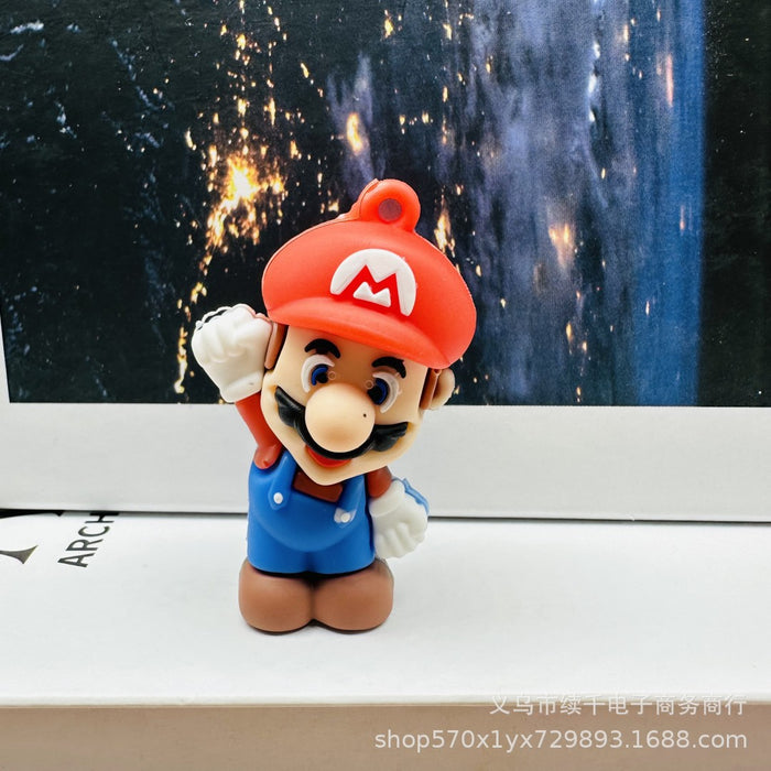 Wholesale Cartoon keychain creative personalized backpack pendant DIY soft rubber doll small pendant gift matching