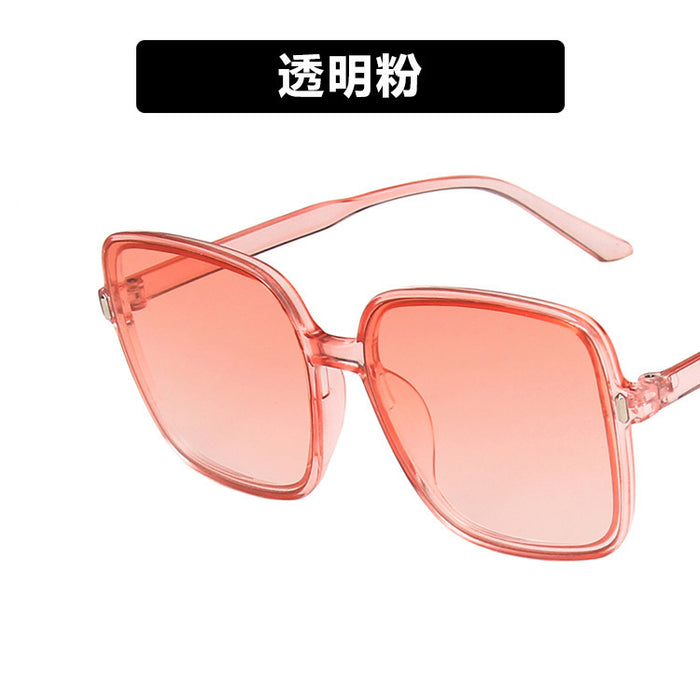 Wholesale New Gradient Sunglasses Large Frame Square Rice Nail Street Photography UV Sunshade Glasses Versatile