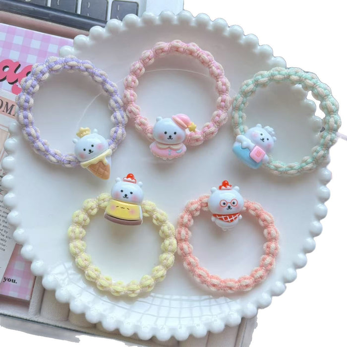 Wholesale Cartoon Bear Hair Rope Rubber Band Hair Accessories Headwear