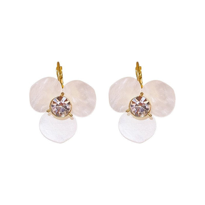 Wholesale Flower earrings, niche design, high-end, light luxury, niche, unique earring pendant