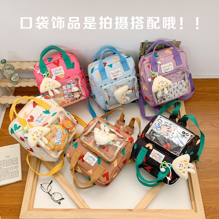 Wholesale Baby Backpack, Super Cute Girl Love Portable Backpack Snack Bag