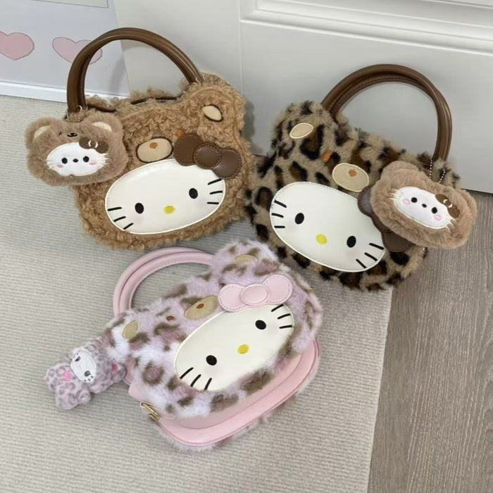 Wholesale Cute cartoon leopard print f crossbody shoulder bags