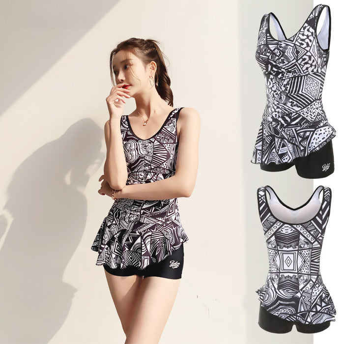 Wholesale Fashion swimwear for women, quick drying one-piece professional hot spring swimsuit