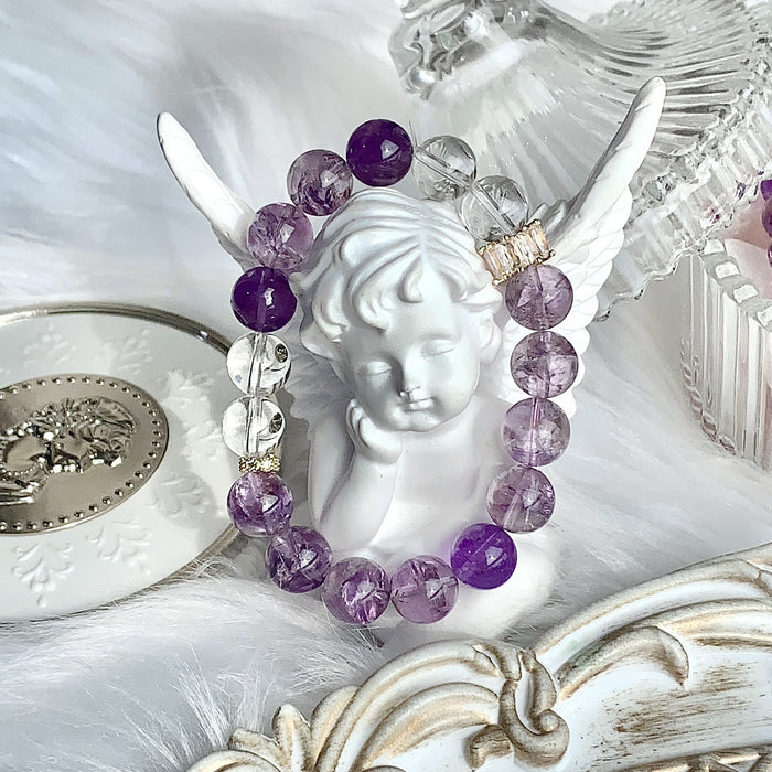 Wholesale Natural crystal bracelet, amethyst DIY original, niche design