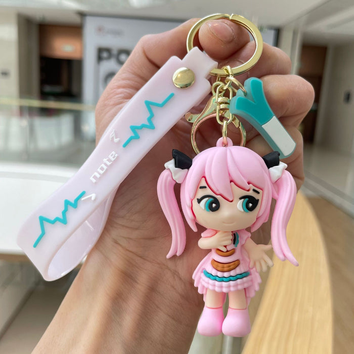 Wholesale Keychain cartoon pendant backpack ornament cute doll car keychain