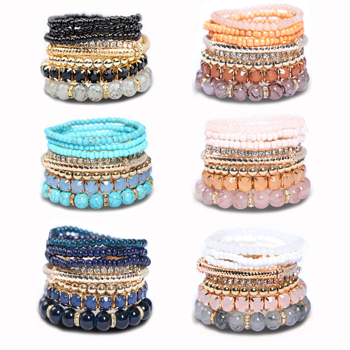 Wholesale Multi-layer Bohemian Bracelets Trendy and Creative Jewelry JDC-BT-NHong002