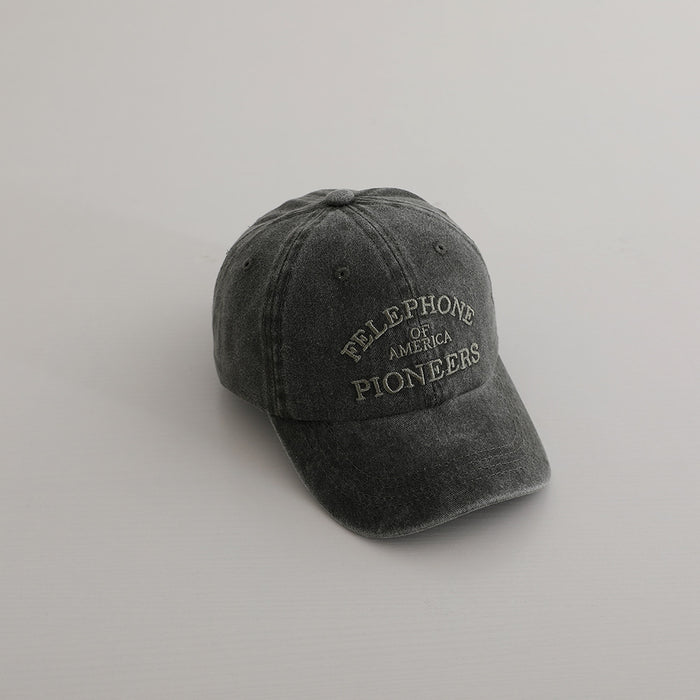 Wholesale American Retro Letter Kids Baseball Cap Navy Blue Sun Hat Fashion Accessory Cute Gift For Boys Girls Boutique Resale