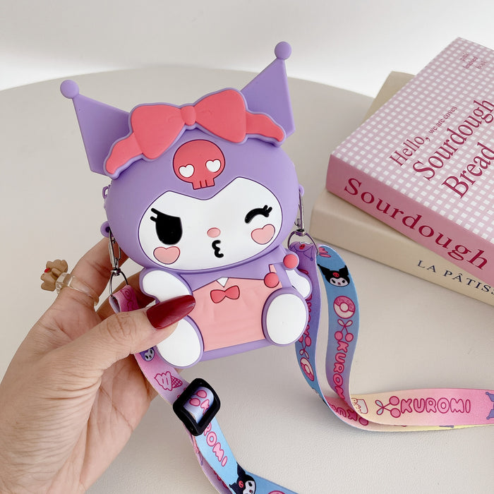 Wholesale Cartoon silicone coin purse, children's bag, coin purse, mini storage