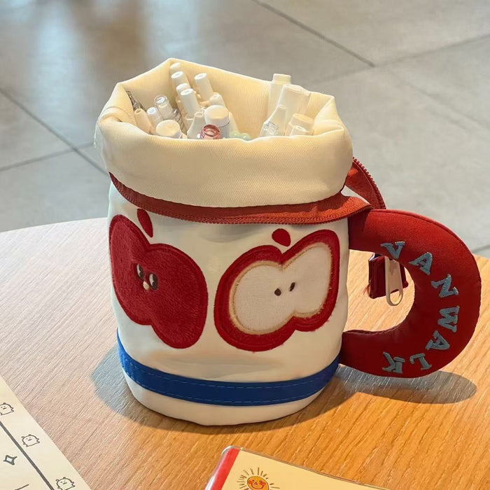 Wholesale Creative Apple Red Pencil Case Storage Pencil Bag