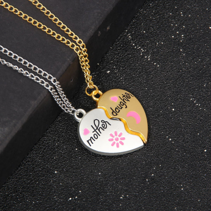 Wholesale Mother's Day Love Splicing Magnetic Pendant Necklace JDC-NE-YouM015