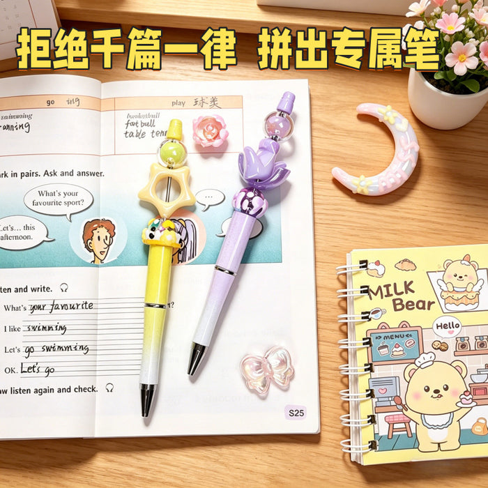 Wholesale Cute Cartoon DIY Pen Plastic Ballpoint for Students Graduation Gift