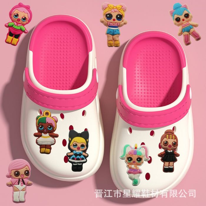 Wholesale 100pcs Anime Character Shoes Flower Shoes Buckle Hole Shoes Garden Shoes Accessories Buckle Decoration Buckle
