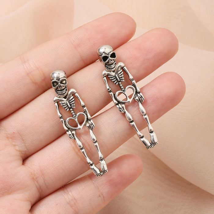 Wholesale Exaggerated personality, skull bone alloy, festive atmosphere, creative earrings