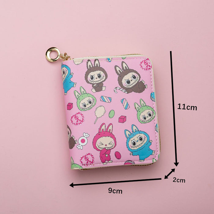 Wholesale Cute Cartoon Print Short Kids Wallet