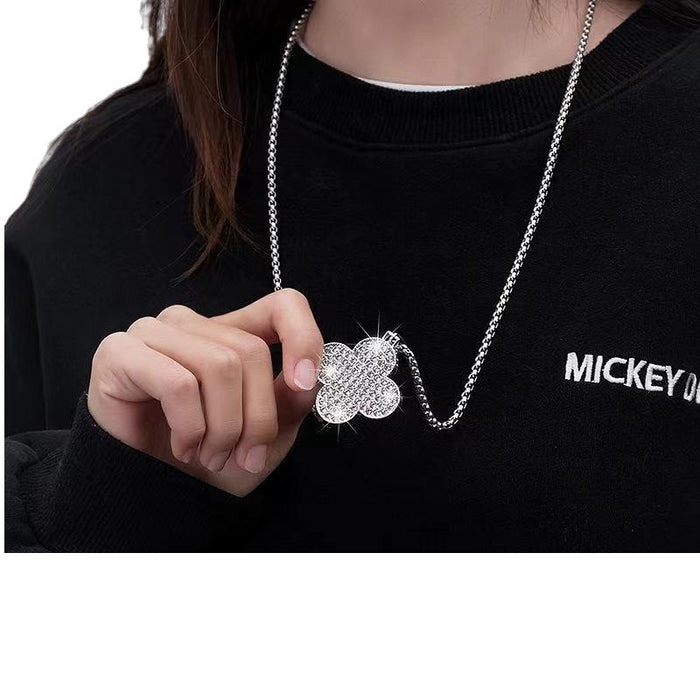 Wholesale Full Diamond Simple Cartoon Children's Stainless Steel Necklace JDC-NE-YSJZ007