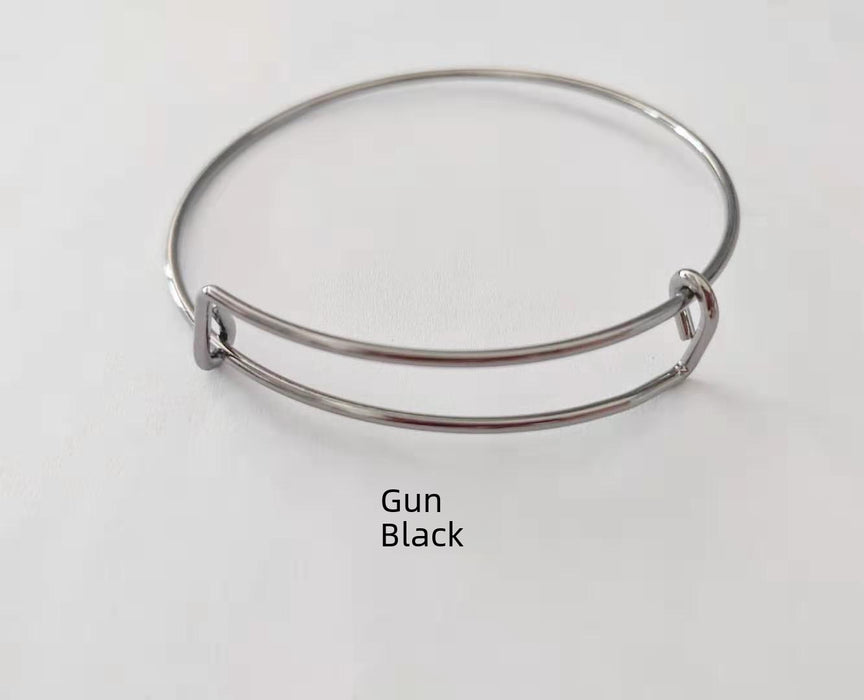 Wholesale Push pull Bracelet DIY Adjustable Bracelet Steel Wire Gold Plated Popular Jewelry Wholesale