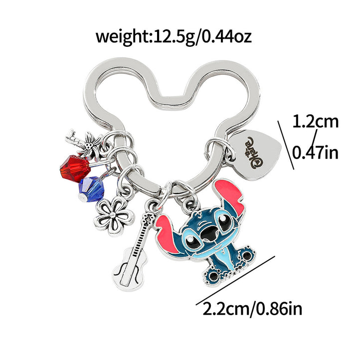 Wholesale Anime Halloween Stitch Keychain Alloy Pendant Fashion Cartoon Accessories Ornaments JDC-KC-BS005