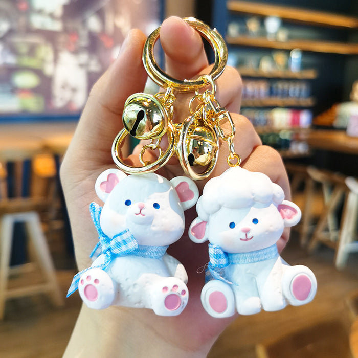 Wholesale Rubber Cartoon Doll Three-dimensional Keychain JDC-KC-Tingm090