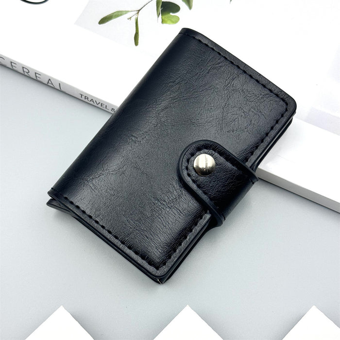 Wholesale Trendy Carbon Fiber Card Case PU Leather Wallet Stylish Daily Use Fashion MOQ≥2