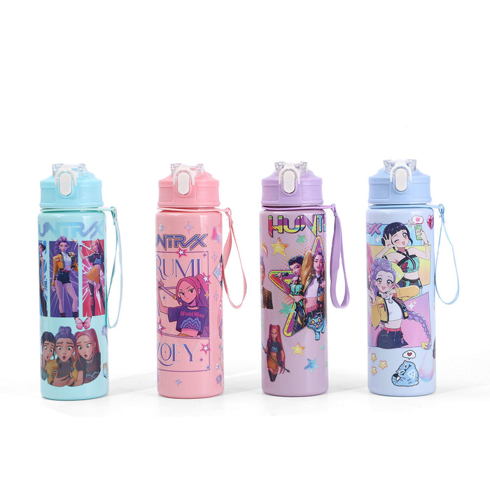 Wholesale Kpop cute cartoon large capacity plastic Tumblers