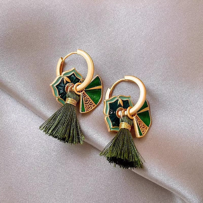 Wholesale Earrings, niche high-end design, a multi wearing painted earring