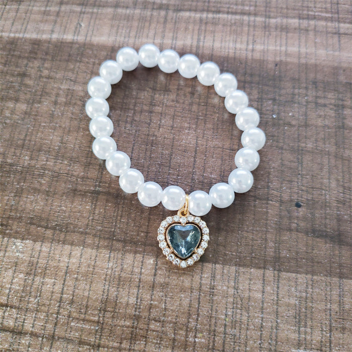 Wholesale Pearl heart necklace accessories hand-woven beaded jewelry accessories