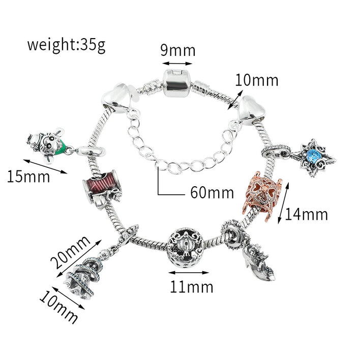 Wholesale Cartoon Anime Alloy Beaded Bracelet JDC-BT-ZhuoS006