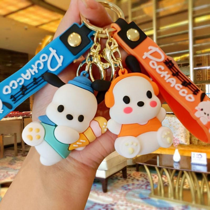 Wholesale Cute 3D Doll Silicone Keychain JDC-KC-MingT136