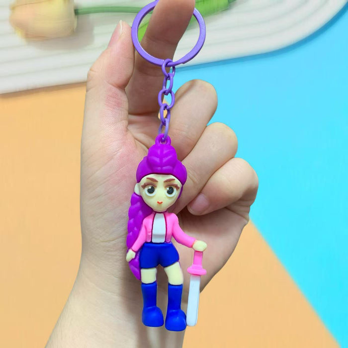 Wholesale KPOP Doll Car Keychain Bag Pendant Soft Rubber