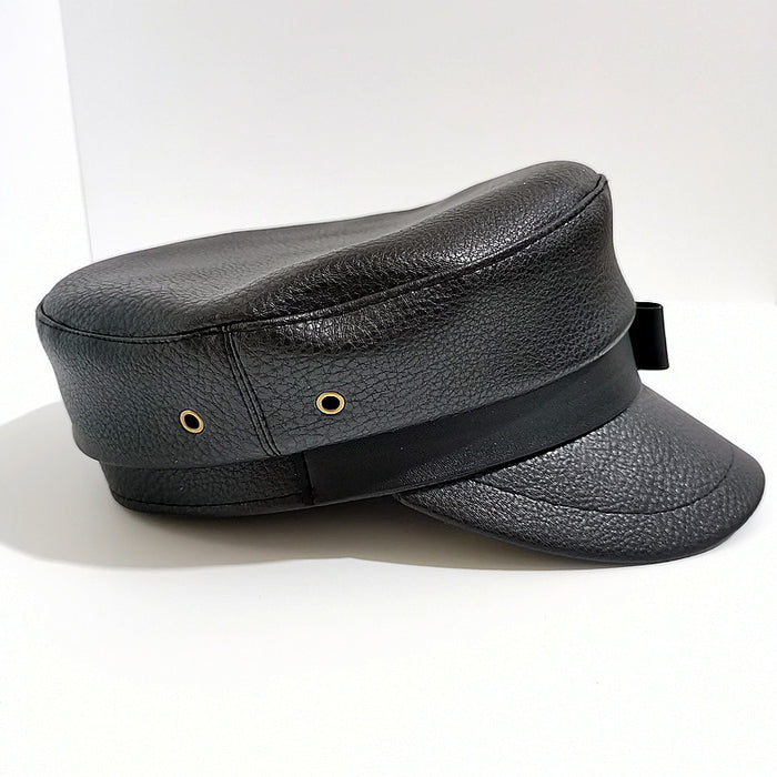 Wholesale Black flat top beret retro versatile newsboy hat British style octagonal hat trendy