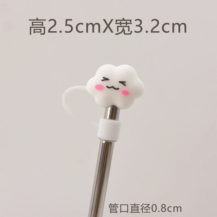 Wholesale 8mm Large Diameter Straw Cap Dropping PVC Straw Dust Cap Universal Straw Dust Stopper