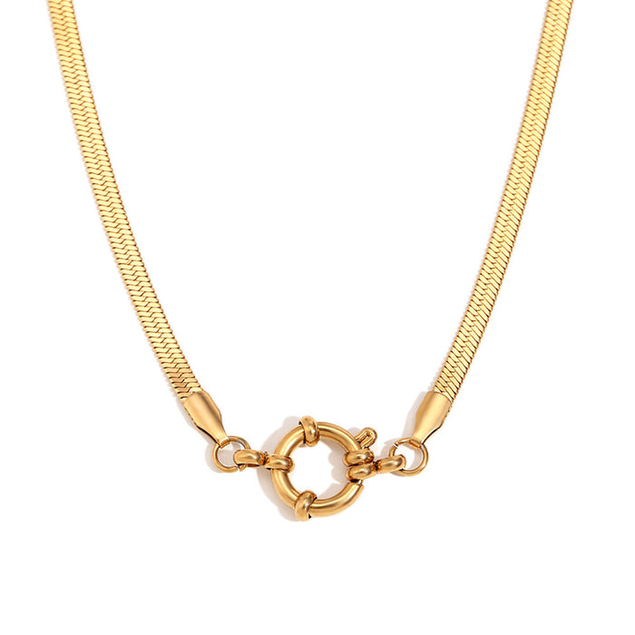 Wholesale Stainless Steel Pendant Necklace — NK Chain with Spring Claspv