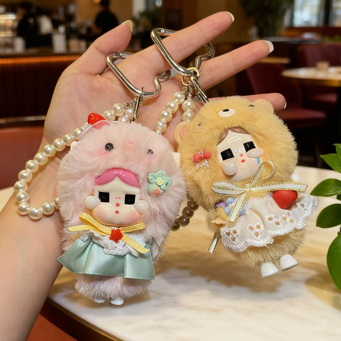 Wholesale Cute plush doll keychain
