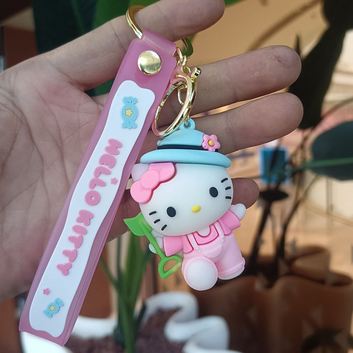 Wholesale Silicone Cartoon Doll Keychain JDC-KC-YiChang010