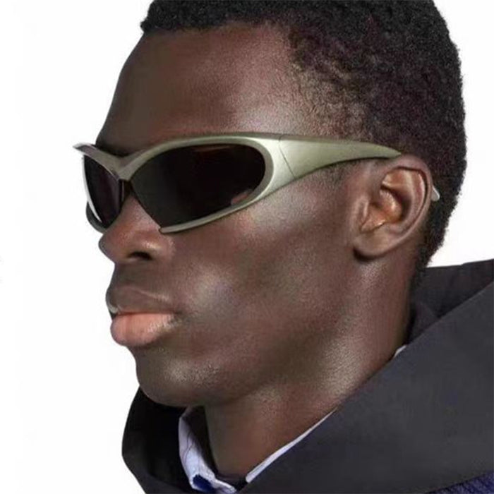 Wholesale New sports sunglasses, outdoor cycling glasses, hollowed out sunglasses, personalized running and mountain climbing sunglasses