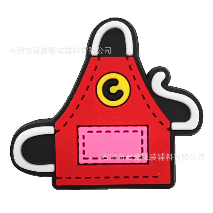 Wholesale 50pcs Buckle  Pvc Soft Glue DIY Accessories Shoes Charms