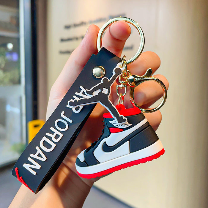 Wholesale Cartoon 3D Basketball Shoes Silicone Doll Keychain JDC-KC-MZL002